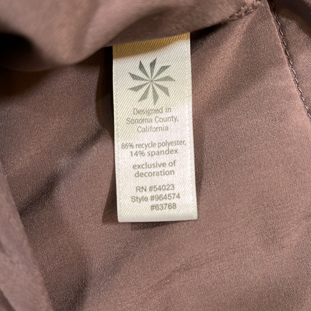 Athleta Skort Women's 2 Purple Brown Pocket Drawstring Athletic Performance - Picture 13 of 16